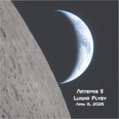 Artemis II Lunar Flyby Sticker (Voorkant)