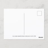 Artemis II Maan kraters Briefkaart (Achterkant)