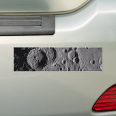 Artemis II Maan kraters Bumpersticker (Op auto)