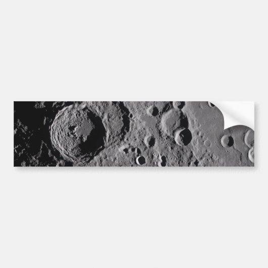 Artemis II Maan kraters Bumpersticker (Voorkant)