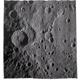 Artemis II Maan kraters Douchegordijn