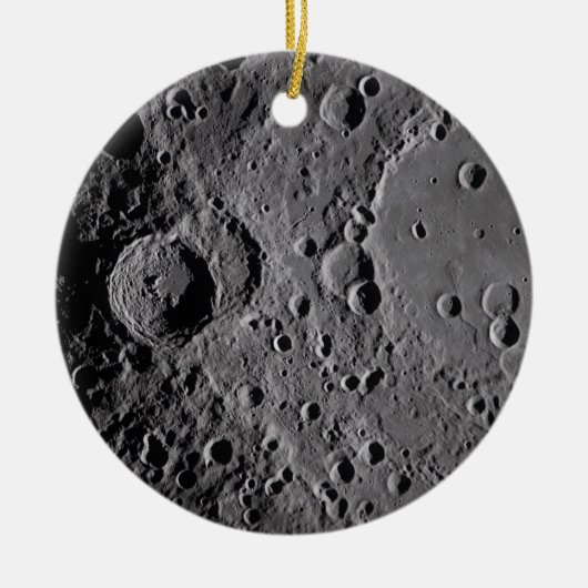Artemis II Maan kraters Keramisch Ornament (Voorkant)