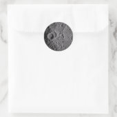 Artemis II Maan kraters Ronde Sticker (Tas)