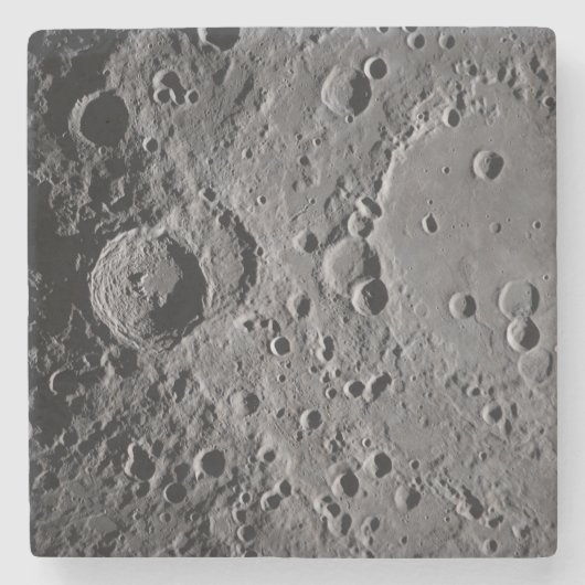 Artemis II Maan kraters Stenen Onderzetter (Voorkant)