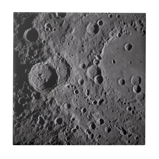Artemis II Maan kraters Tegeltje (Voorkant)
