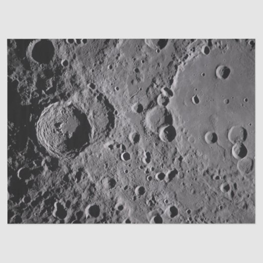 Artemis II Maan kraters Tissuepapier (Voorkant)