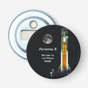 Artemis II-maanmissie Button Flesopener