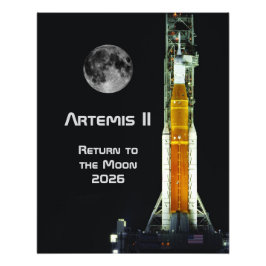 Artemis II-maanmissie Foto Afdruk