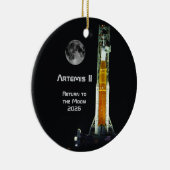 Artemis II-maanmissie Keramisch Ornament (Rechts)