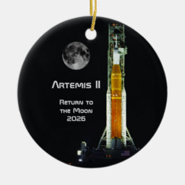 Artemis II-maanmissie Keramisch Ornament