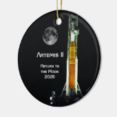 Artemis II-maanmissie Keramisch Ornament (Links)