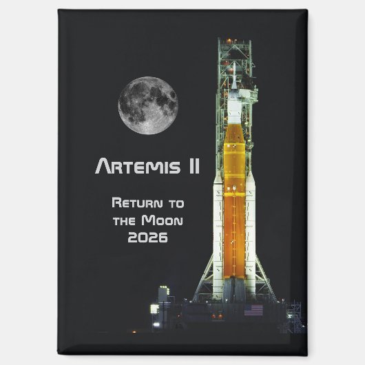 Artemis II-maanmissie Magneet (Voorkant)