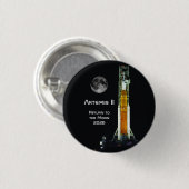 Artemis II-maanmissie Ronde Button 3,2 Cm (Voorkant /achterkant)