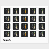 Artemis II-maanmissie Vierkante Sticker (Vel)