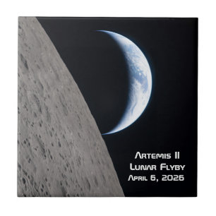 Artemis II maanvlucht Tegeltje