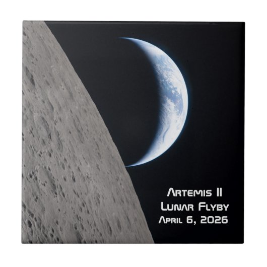 Artemis II maanvlucht Tegeltje (Voorkant)