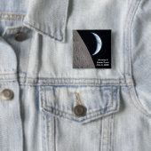 Artemis II maanvlucht Vierkante Button 5,1 Cm (In situ)