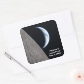 Artemis II maanvlucht Vierkante Sticker (Envelop)