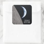 Artemis II maanvlucht Vierkante Sticker (Tas)