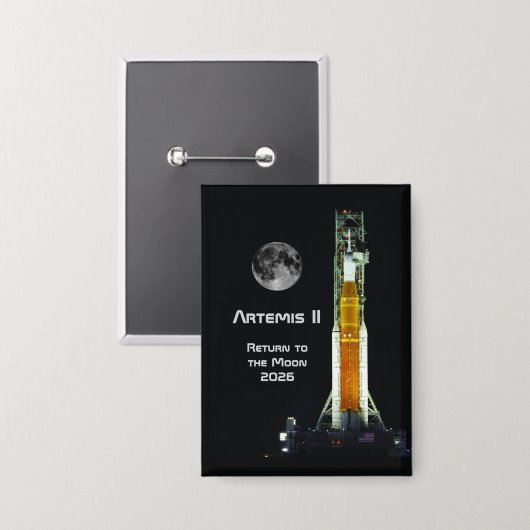 Artemis II Moon Mission Button (Voorkant / Achterkant)