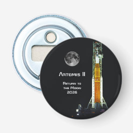 Artemis II Moon Mission Button Flesopener