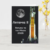 Artemis II Moon Mission Kaart (Gele Bloem)