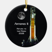 Artemis II Moon Mission Keramisch Ornament (Voorkant)