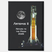Artemis II Moon Mission Magneet (Voorkant)