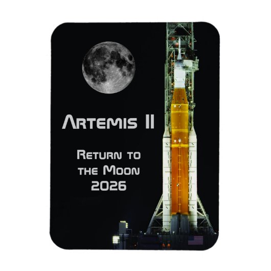 Artemis II Moon Mission Magneet (Verticaal)