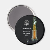 Artemis II Moon Mission Magneet (Voorkant / Achterkant)