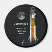 Artemis II Moon Mission Magneet (Voorkant)
