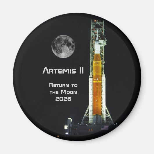 Artemis II Moon Mission Magneet (Voorkant)