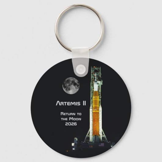Artemis II Moon Mission Sleutelhanger (Achterkant)