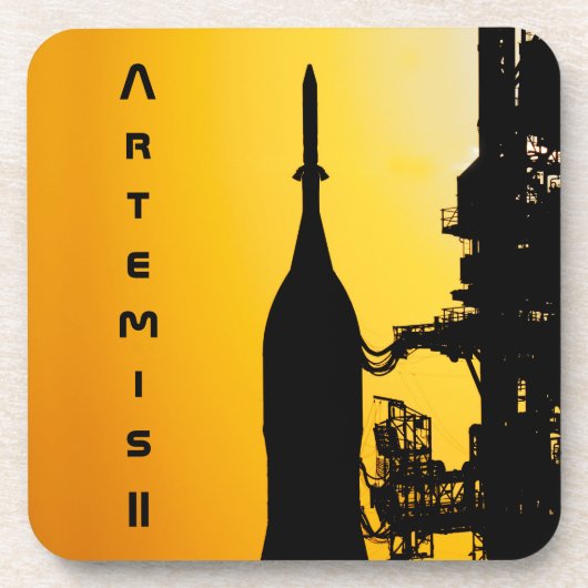 Artemis II naar lanceerplatform Bier Onderzetter (Voorkant)