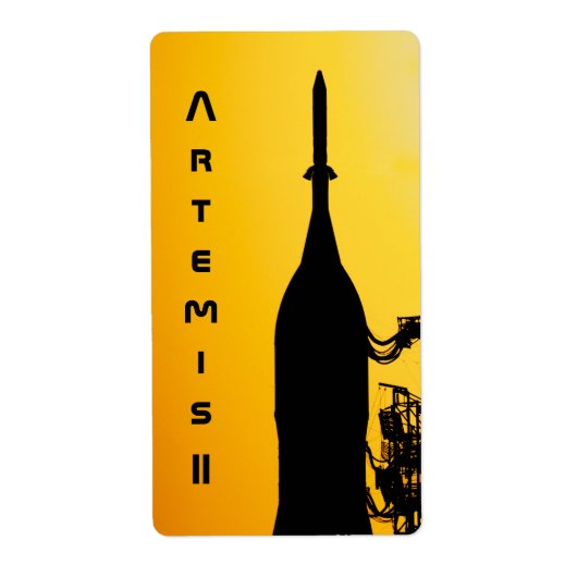Artemis II naar lanceerplatform Etiket (Voorkant)