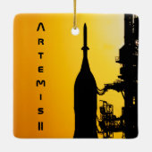 Artemis II naar lanceerplatform Keramisch Ornament (Achterkant)