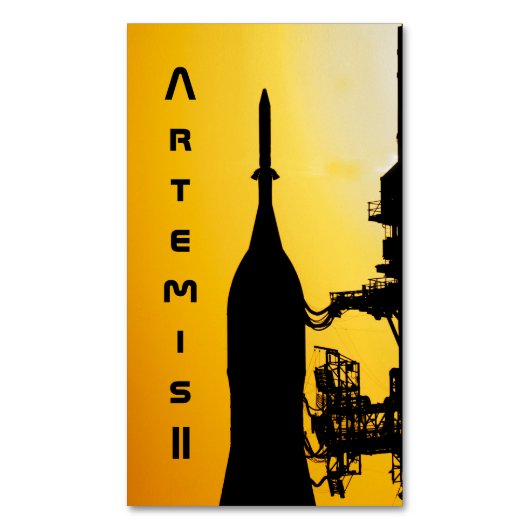 Artemis II naar lanceerplatform Magnetisch Visitekaartje (Voorkant Verticaal)