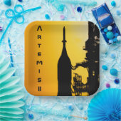 Artemis II naar lanceerplatform Papieren Bordje (Feest)