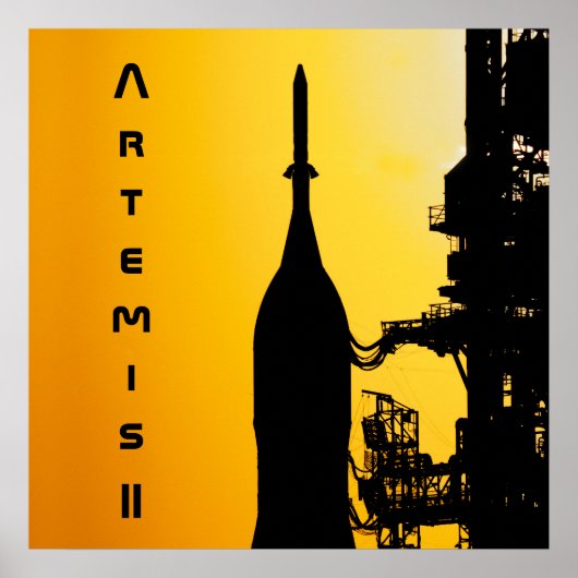 Artemis II naar lanceerplatform Poster (Voorkant)