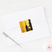 Artemis II naar lanceerplatform Vierkante Sticker (Envelop)