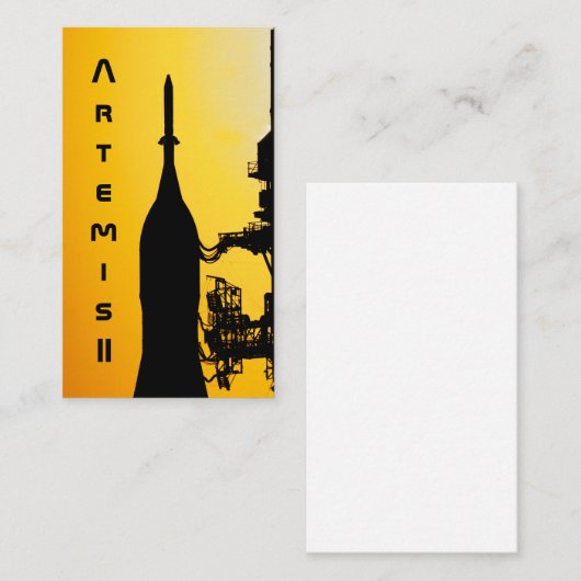 Artemis II to Launch Pad Visitekaartje (Voorkant / Achterkant)
