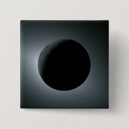 Artemis II Totale Zonsverduistering Vierkante Button 5,1 Cm