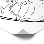 Artemis kleurplaat afdrukken poster (Hoek)