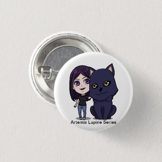 Artemis Lupine Button - Ares & Artemis (Voorkant /achterkant)