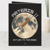 Artemis-maanmissie Bedankkaart (Achterkant)