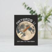 Artemis-maanmissie Bedankkaart (Staand voorkant)