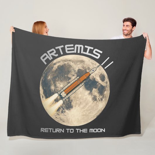 Artemis-maanmissie Fleece Deken (In situ)