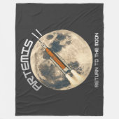 Artemis-maanmissie Fleece Deken (Voorkant)
