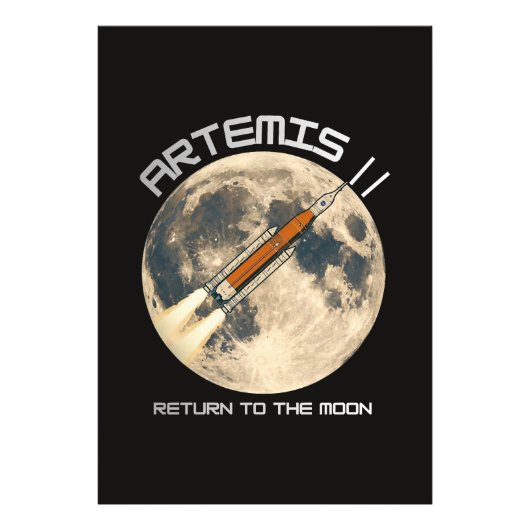 Artemis-maanmissie Foto Afdruk (Voorkant)