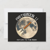 Artemis-maanmissie Kaart (Voorkant)
